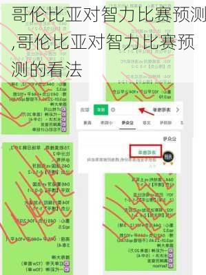 哥伦比亚对智力比赛预测,哥伦比亚对智力比赛预测的看法