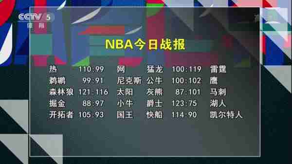 nba今日最新战况，nba今日最新战况虎扑！